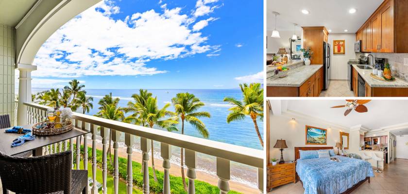 Lahaina Shores - Maui Beachfront resort with calm beach and beautiful condos with full kitchens